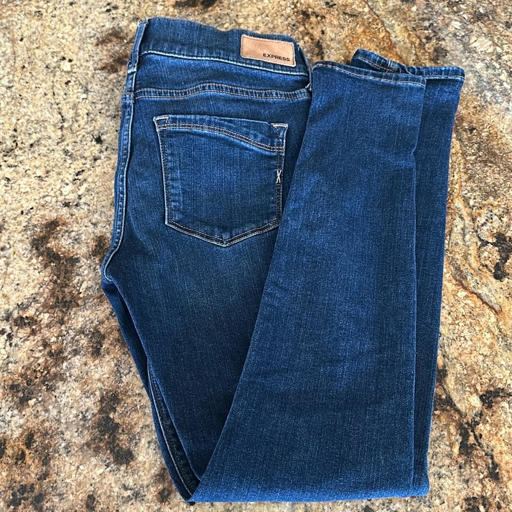 Express Stretch+ Performance Cropped Legging Mid Rise Size 2